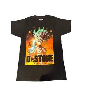 T Shirt Anime Dr. Stone  Black -Mens Novelty Small
